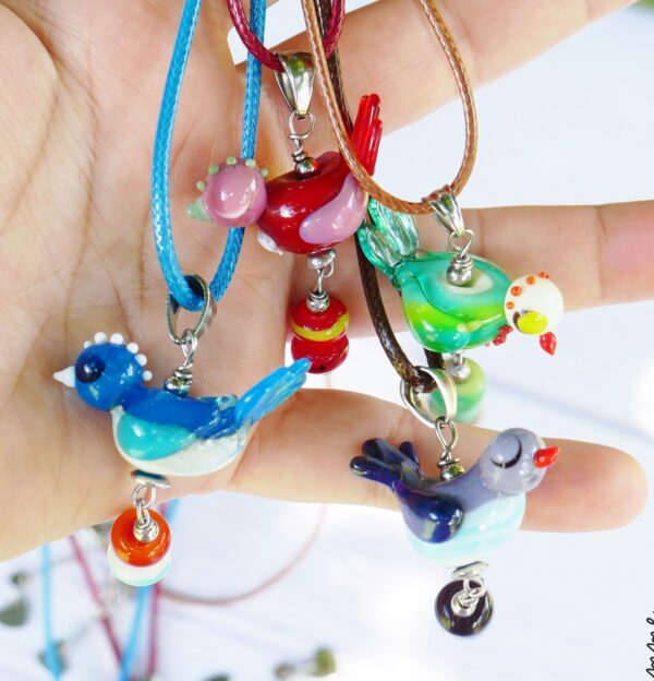 Collier Petit Oiseau Bleu
