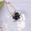 BIJOU VERRE EAU DE PLUIE GOUTTES VERRE DE MURANO JULIE FLAMME BIJOU DORE OR NOIR (1)