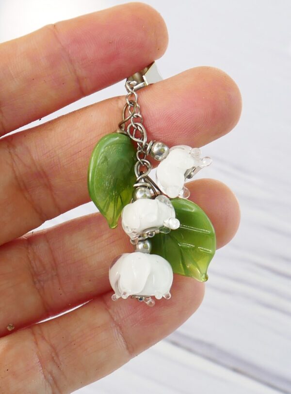 Brin de muguet blanc porte bonheur