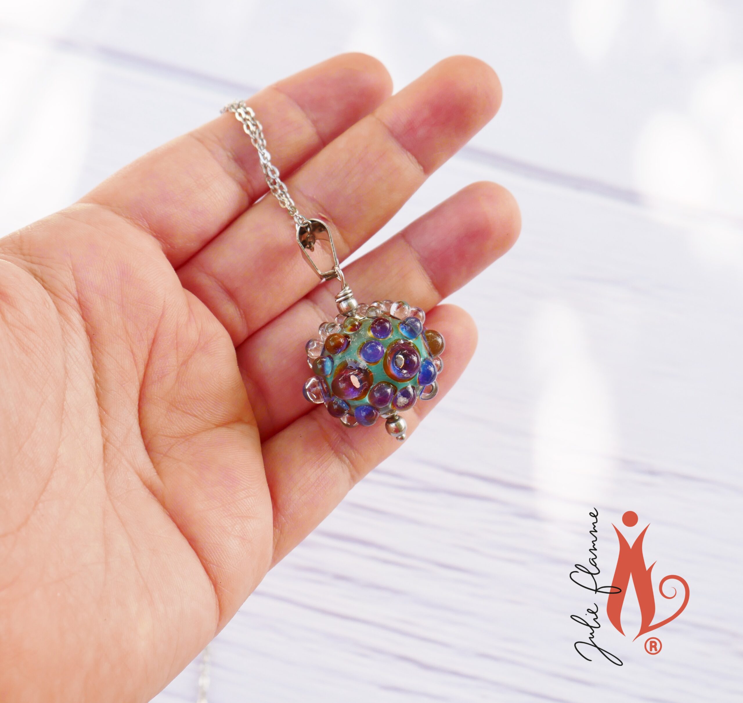 collier perle de verre bijou verre de murano perle julie flamme (2)