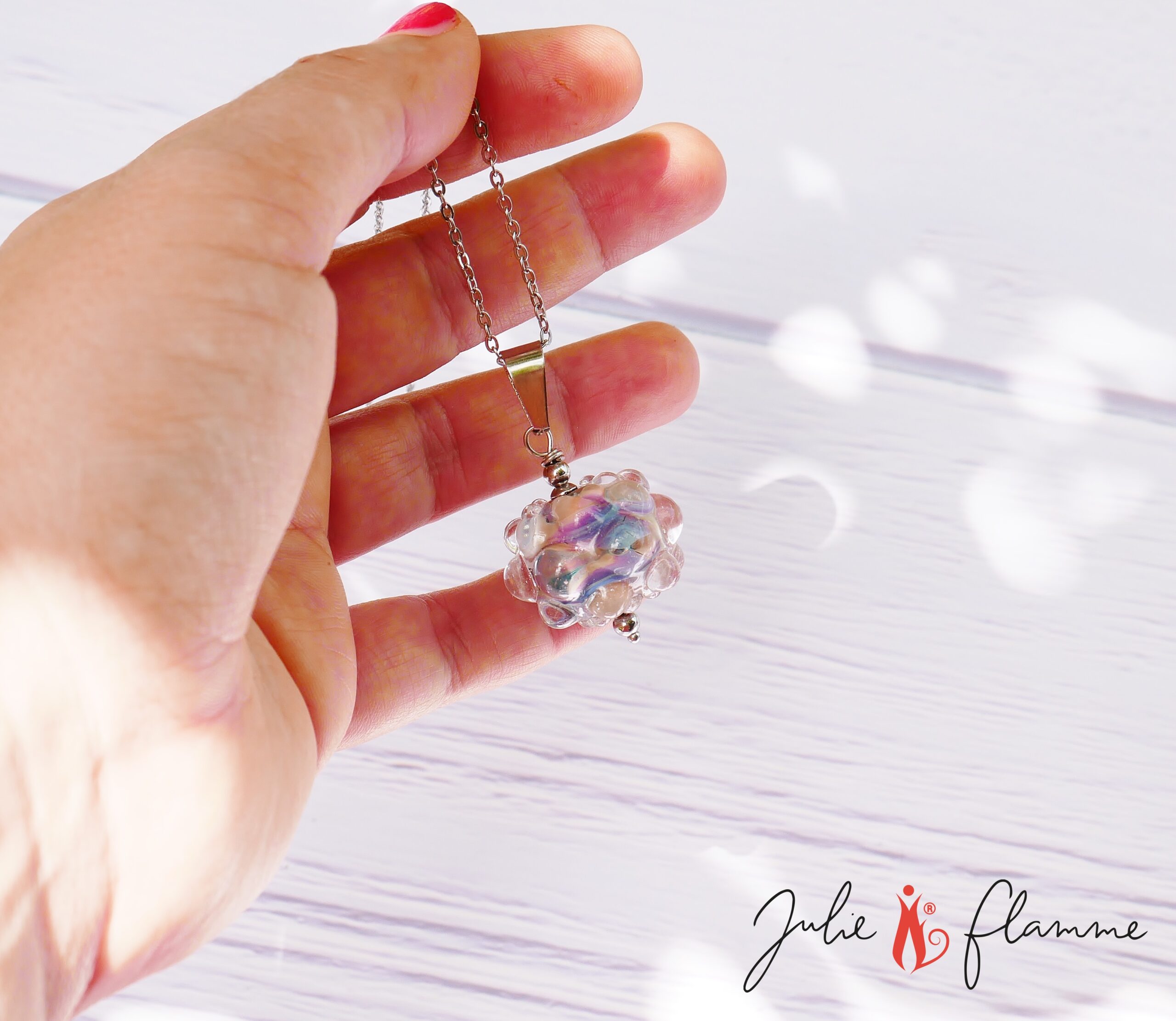 collier verre de murano bijou perle de verre julie flamme (3)