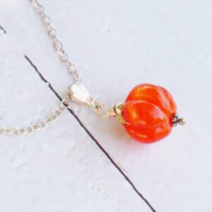 Collier petite citrouille argent 925