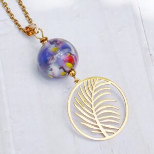 Collier exotique palmier