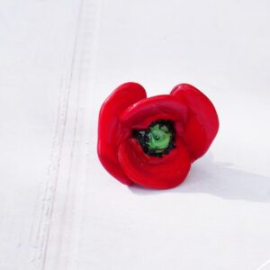 Jolie bague coquelicot
