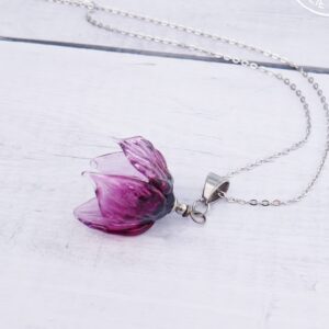 Fleur sculptée améthyste