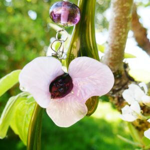 Grande suspension florale poétique