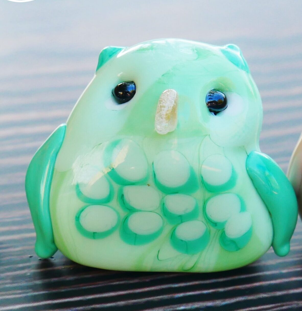 Adorable petite chouette turquoise – Image 1
